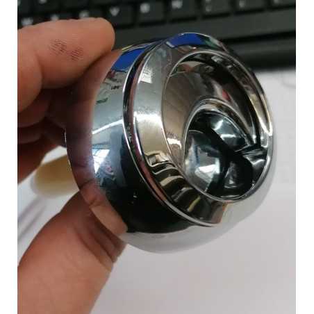 Bouton simple poussoir chromé pour mécanisme MW - Wirquin Pro