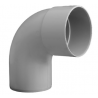 Girpi - Coude PVC mâle femelle gris 87°30 Ø140mm - XC7