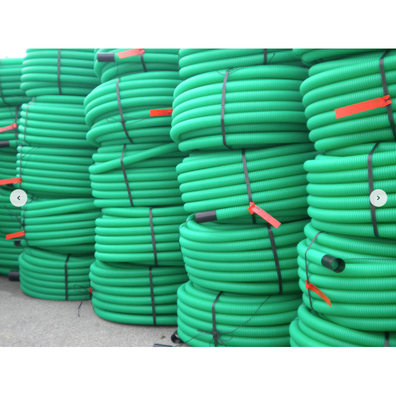 Gaine TPC Annelée Verte Ø40mm - 25m | Protection Câbles électriques | Extérieur/Intérieur